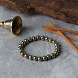 Gold Aura Pyrite Bracelet – 22K-Accented Abundance &amp; Astro-Certified Wealth Magnet