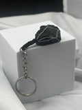 Luxury Dual-Shield Keyring – Black Tourmaline & Agate Negativity Blocker & Stability Talisman