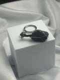 Luxury Dual-Shield Keyring – Black Tourmaline & Agate Negativity Blocker & Stability Talisman