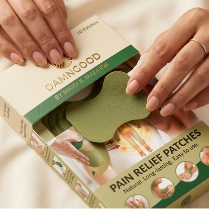 Herbal Pain Relief Patch- Pack of 10 - Fast relief ayurvedic formula for swelling, Inflammation, stiffness relief