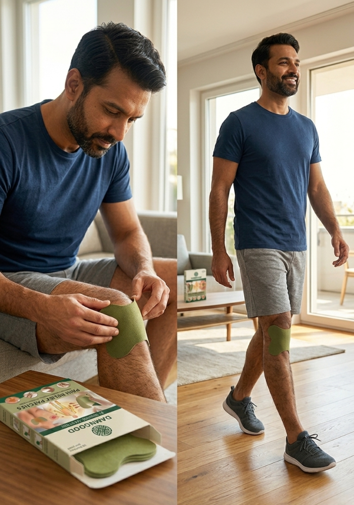 Herbal Pain Relief Patch- Pack of 10 - Fast relief ayurvedic formula for swelling, Inflammation, stiffness relief