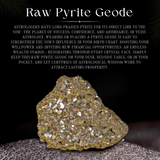 Raw Pyrite Geode Stone | Money‐Attractor Pyrite Stone