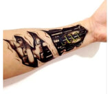 Robot Arm Sticker tattoo Size 19x12cm - 1pc