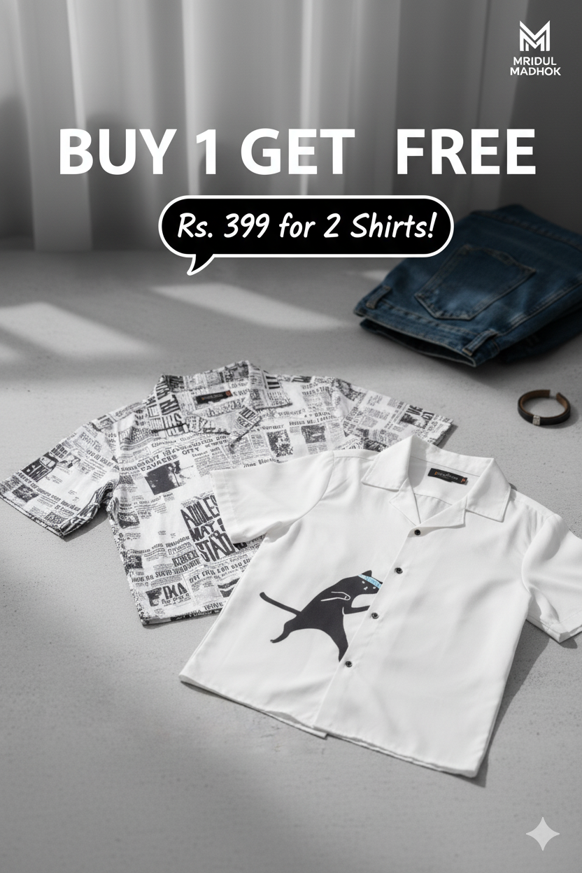 1+1 - Shirt surprise pack - Buy 1 get 1 FREE