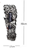 Tattoo- Full Arm hand - 48×17Cm- Long lasting temporary tattoo