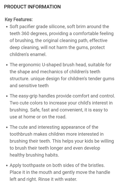 U- Shape Toothbrush Pack of 2.