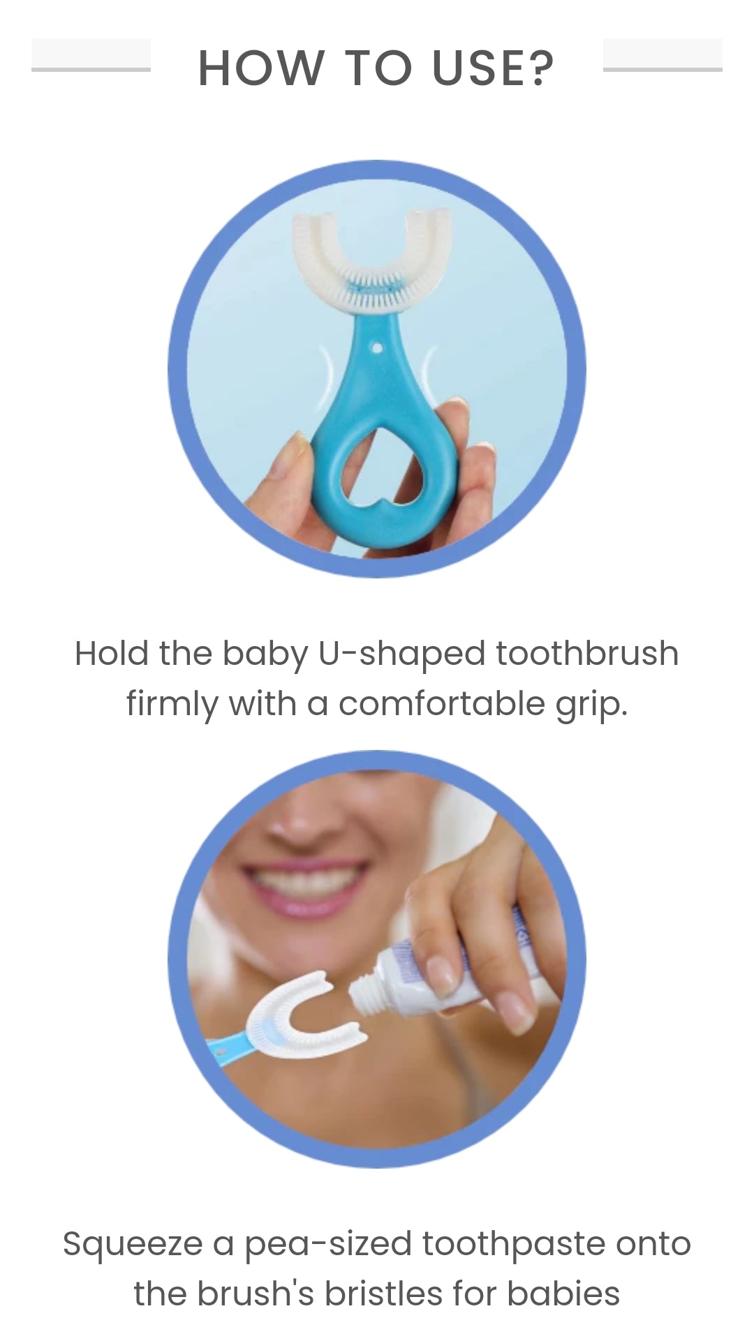 U- Shape Toothbrush Pack of 2.