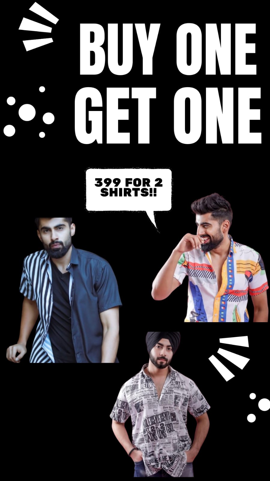 1+1 - Shirt surprise pack - Buy 1 get 1 FREE