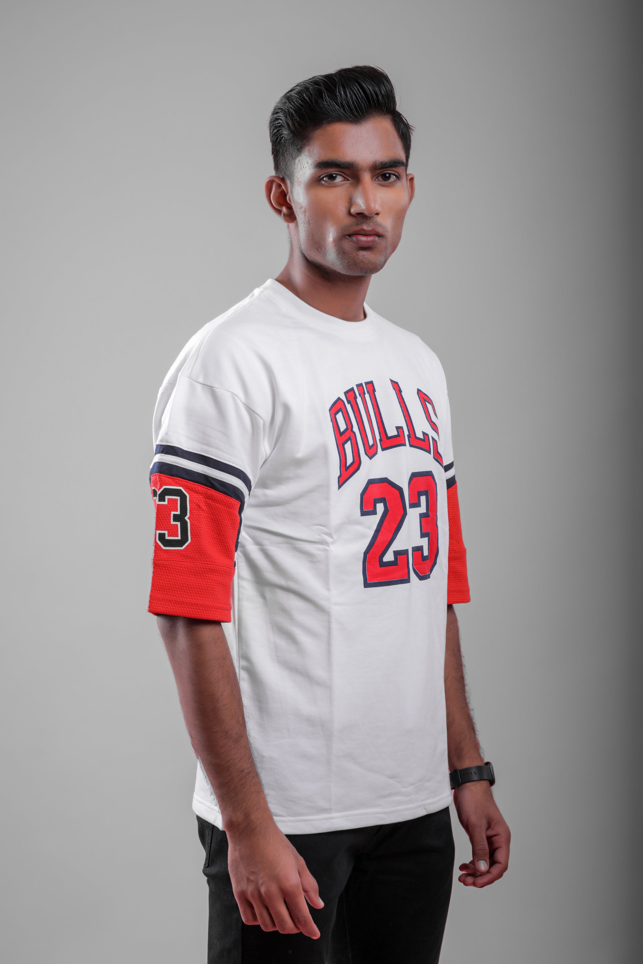Drop Shoulder White T-shirt