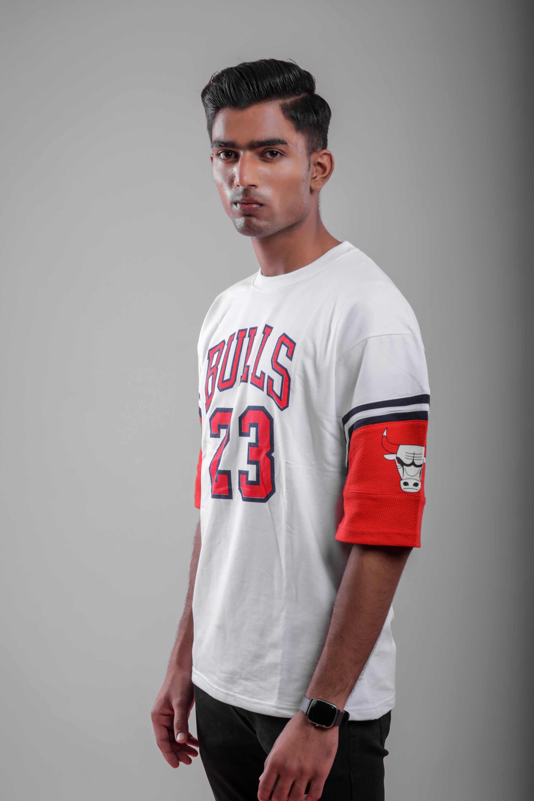 Drop Shoulder White T-shirt