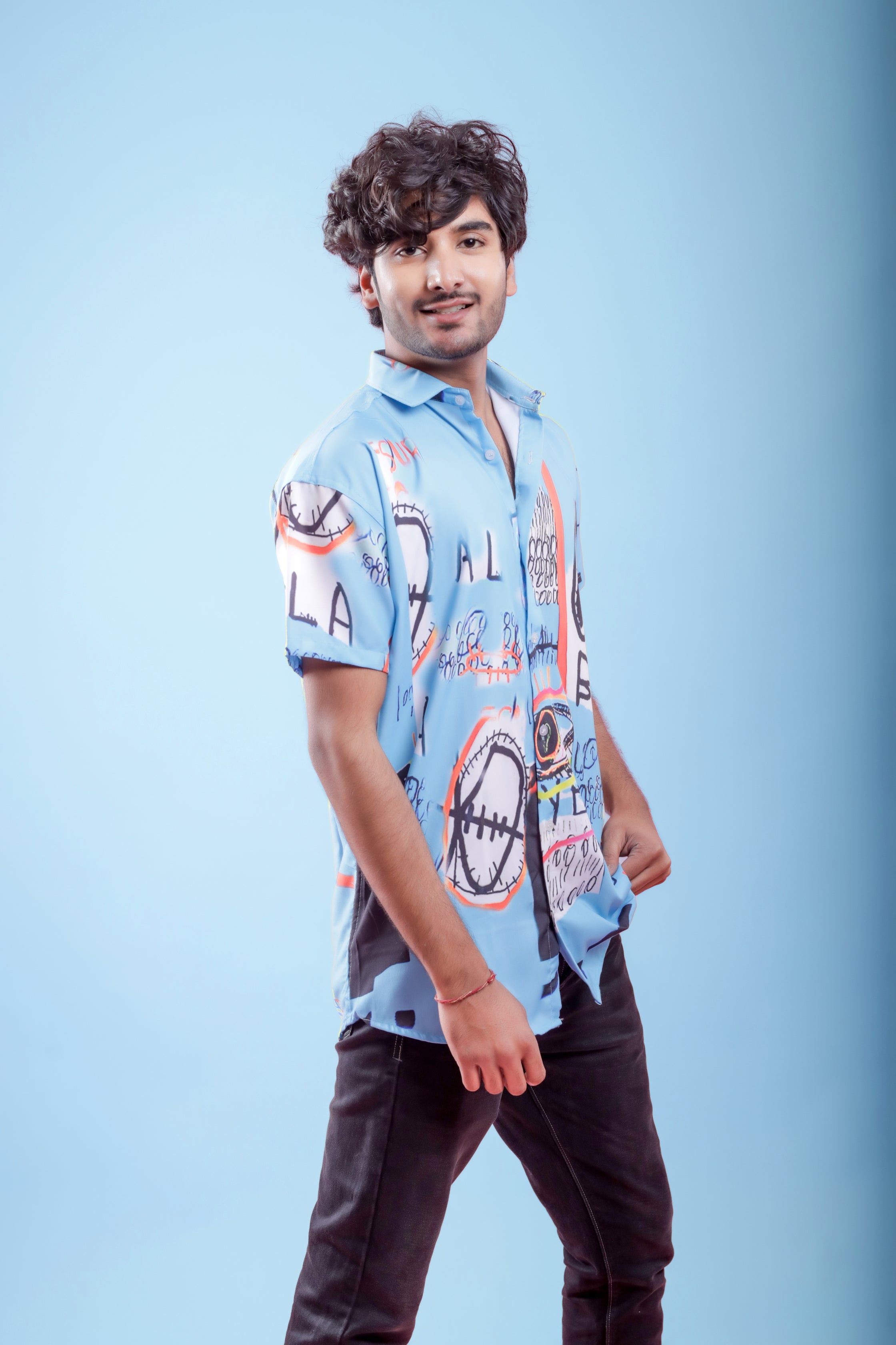 Designer Beach Print Casual Shirt