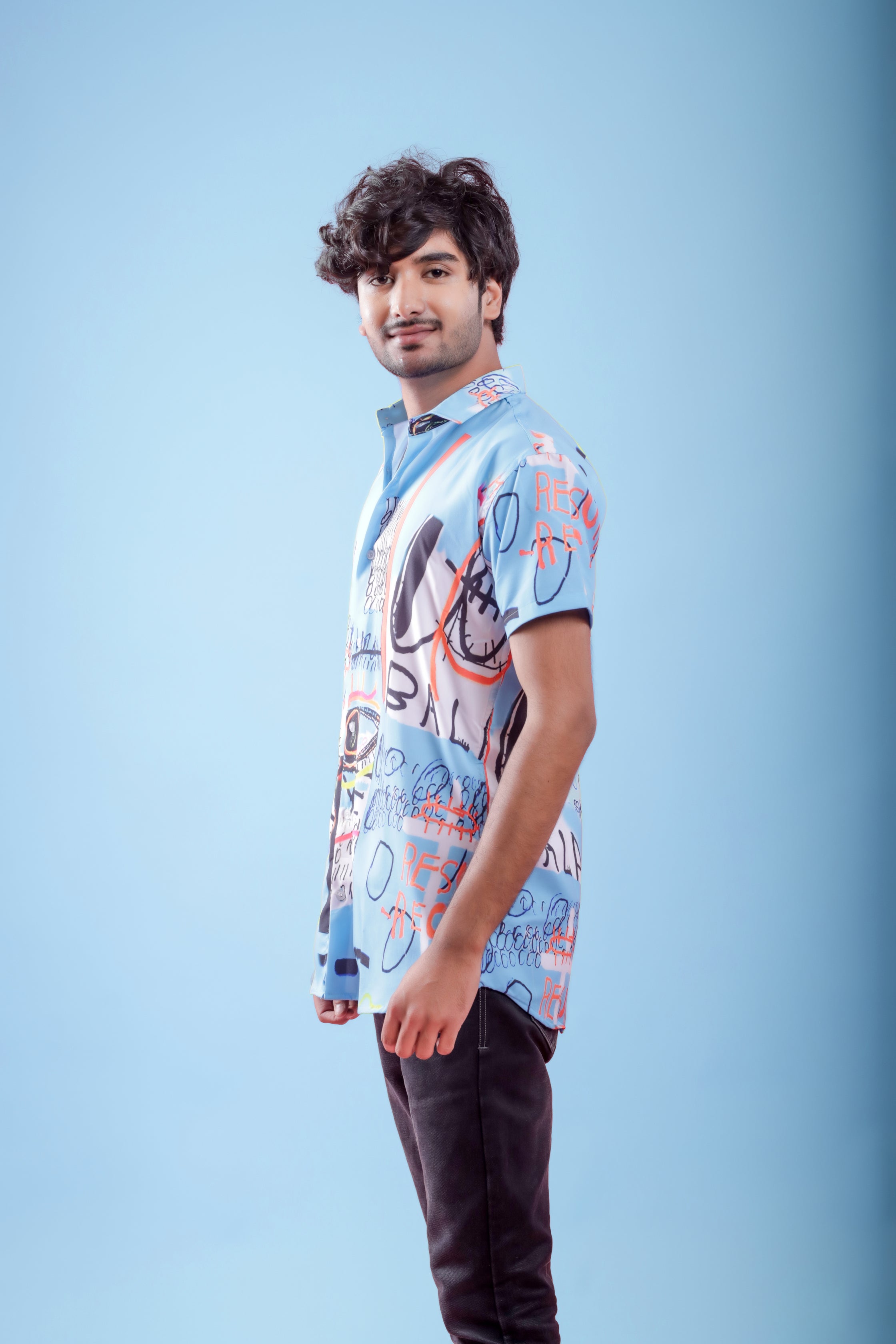 Designer Beach Print Casual Shirt