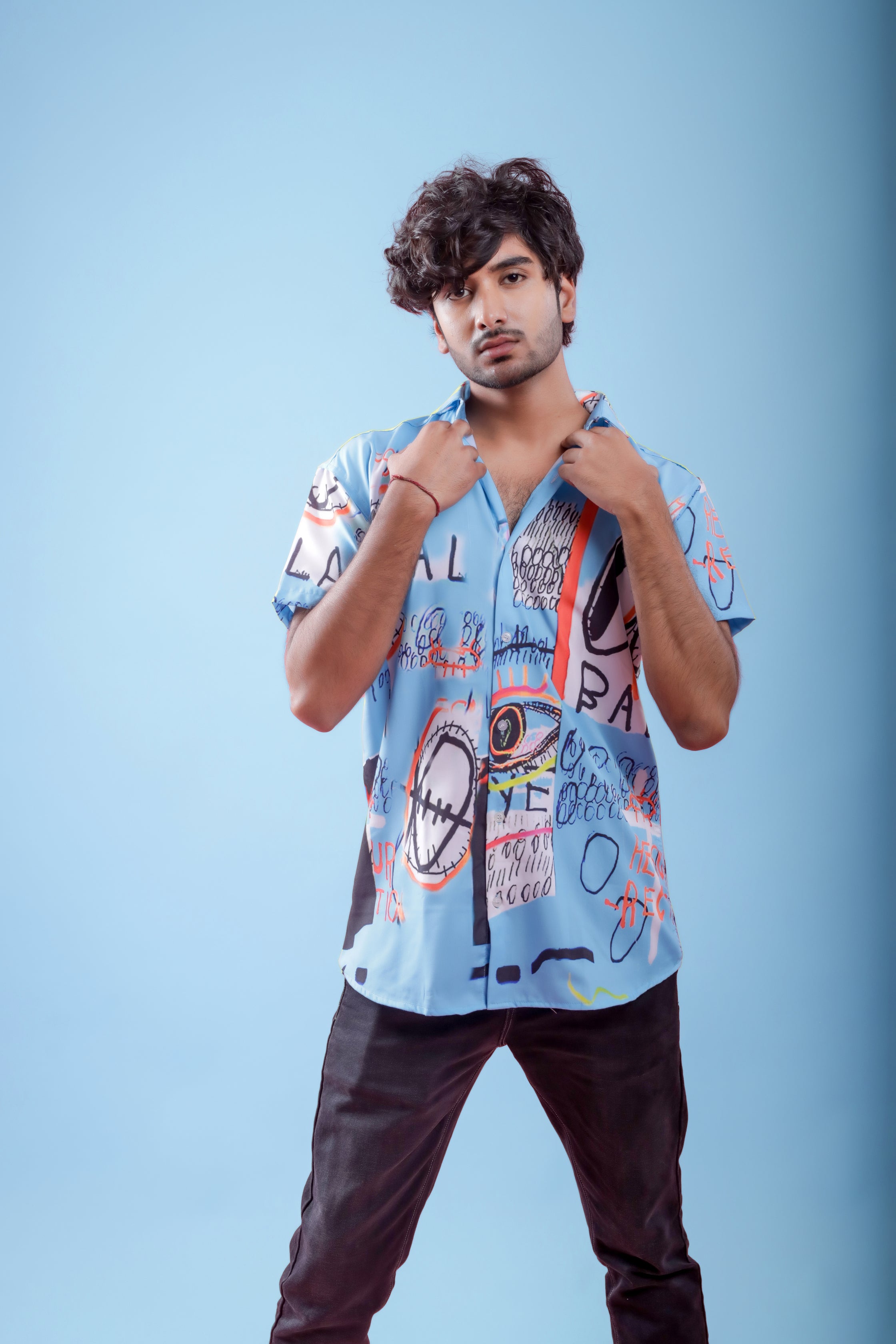 Designer Beach Print Casual Shirt