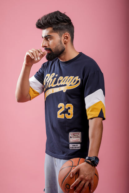 Drop Shoulder Blue T-shirt