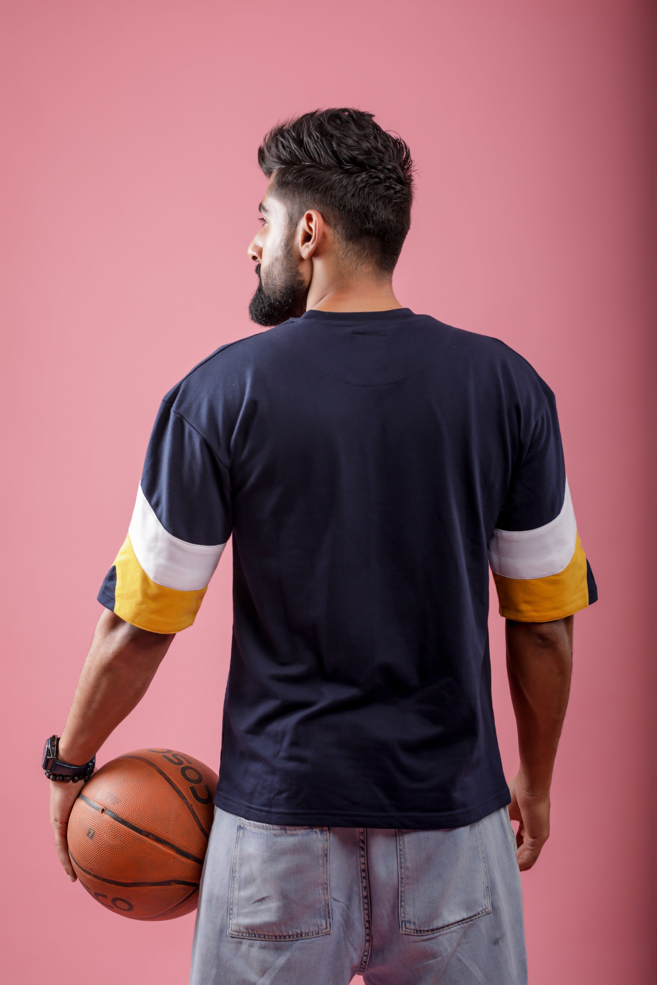 Drop Shoulder Blue T-shirt