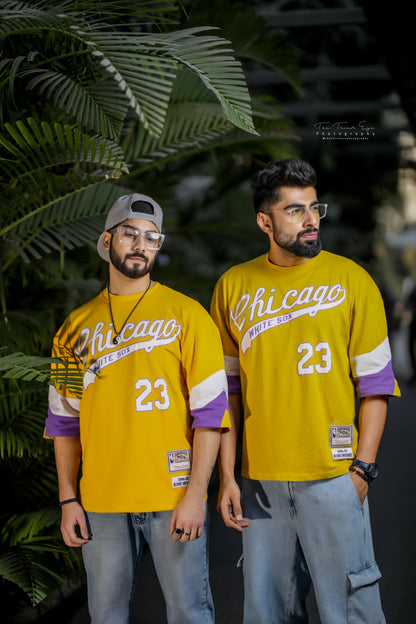 Drop Shoulder/ Oversized Smart Mustard Yellow T-Shirt