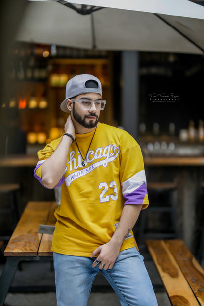 Drop Shoulder/ Oversized Smart Mustard Yellow T-Shirt