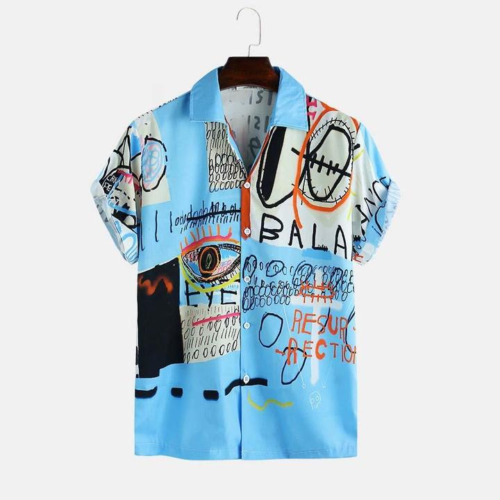 Designer Beach Print Casual Shirt