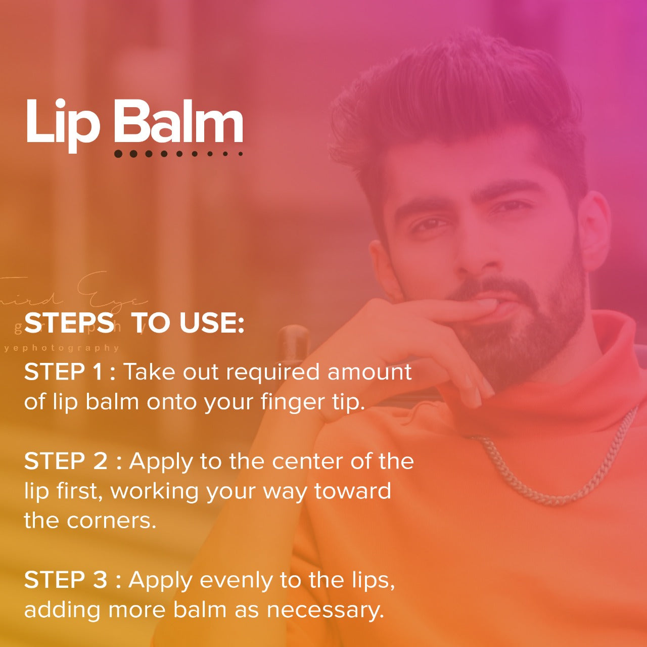 DamnGood Orange Lip Balm -Dry and Damaged lips - 15gm