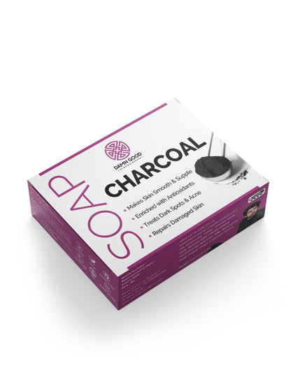 Activated Charcoal Skin Cleansing Combo- Activated Charcoal Facewash, Peel off Mask & Soap  Damn Good By Mridul Madhok
