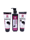 Damngood Activated Charcoal Facewash ,Charcoal Peel off mask & Body wash Combo