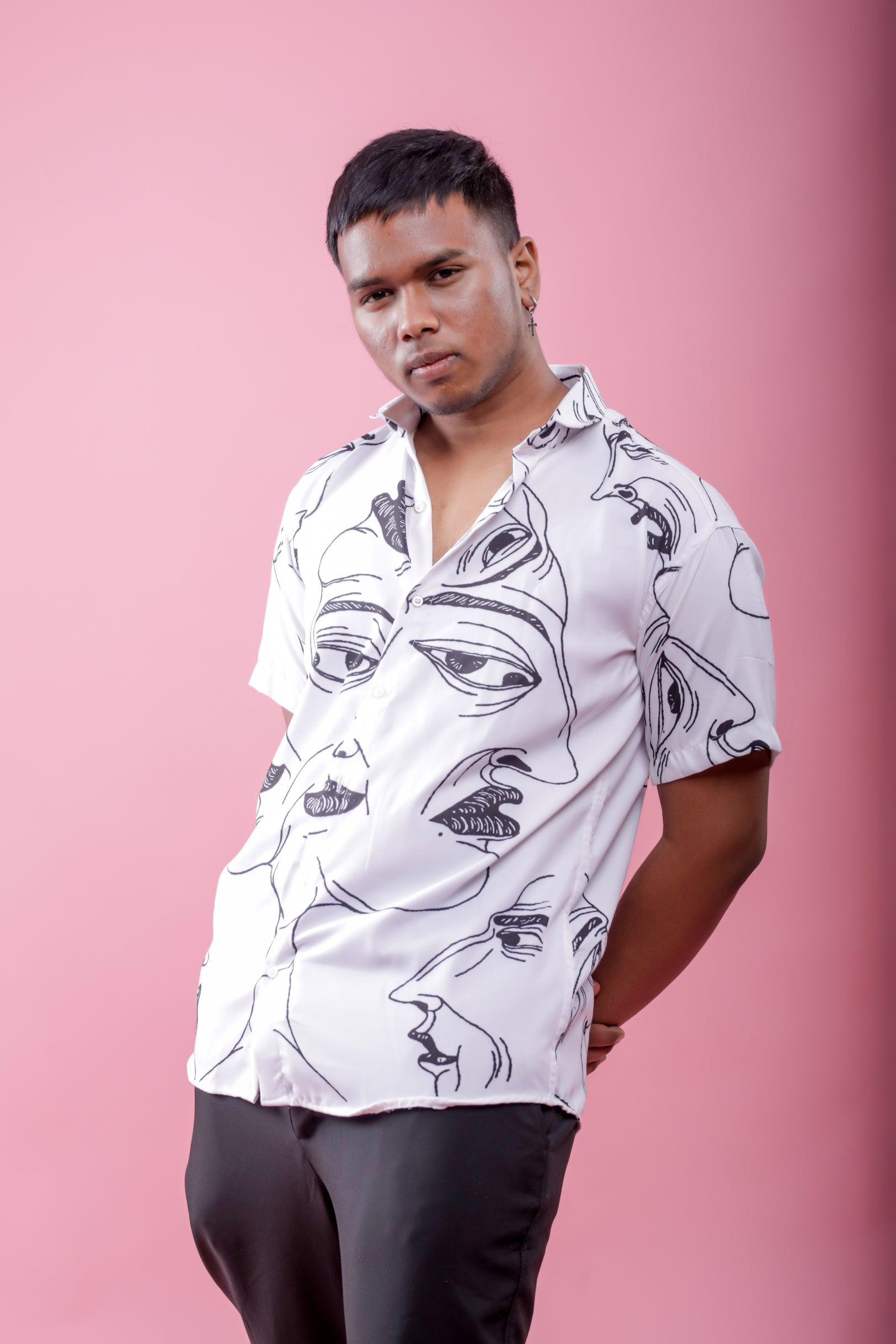 Mystique Casual White Shirt