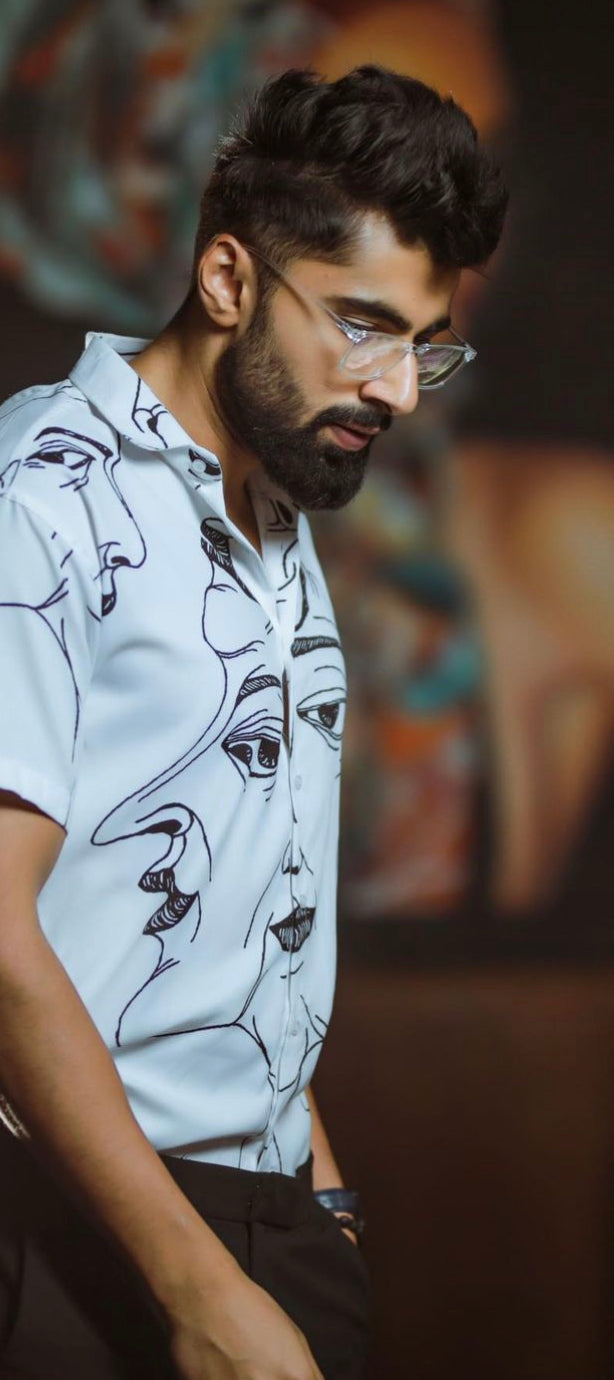 Mystique Casual White Shirt