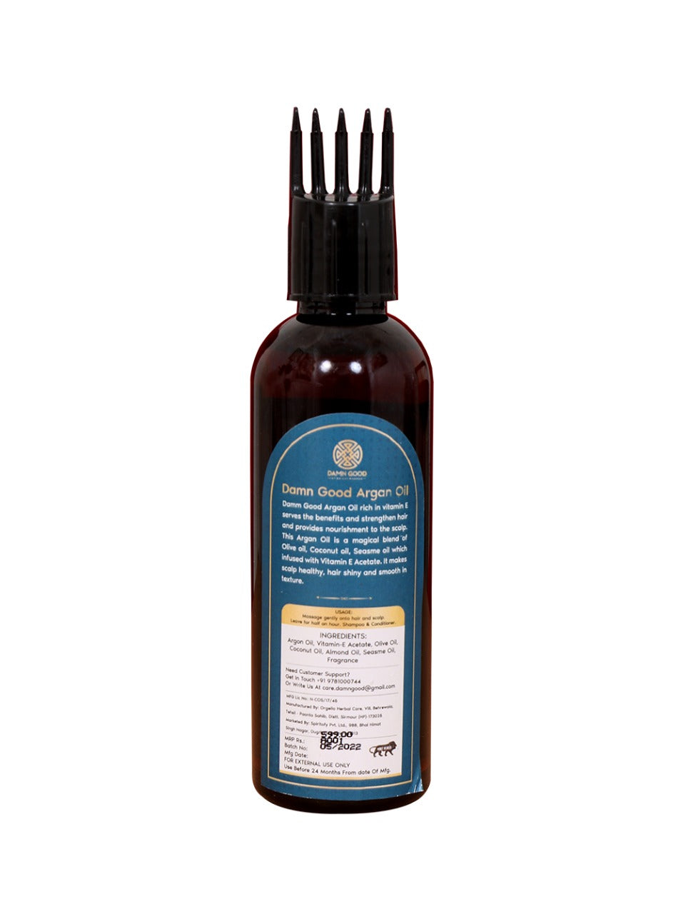 DamnGood Argan Oil For Healthy & Thin Hair 100 ML