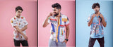 Pack of 3 - Carnival Shirt, Beach print & Funny food Shirt